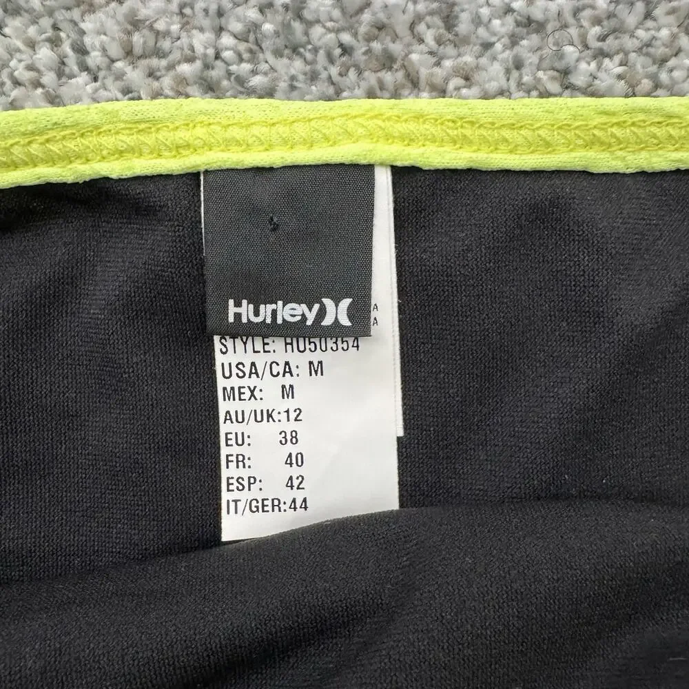 Hurley Swim Bikini Bottom M Swim Rave Neon Spring Break Festival Cheeky Y2K Surf - Picture 6 of 10